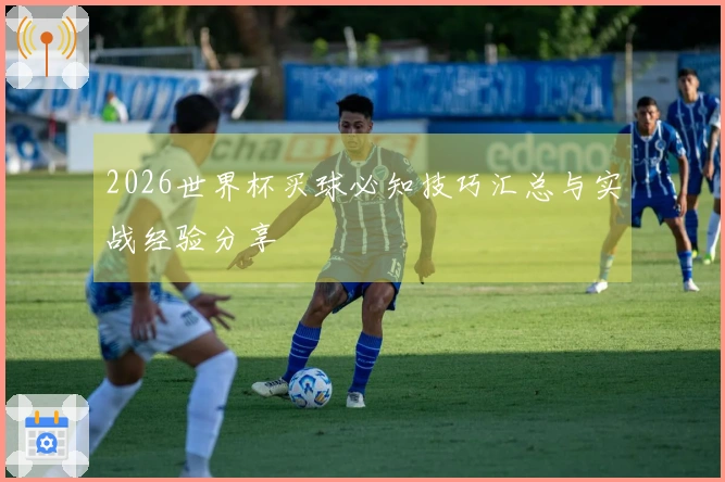 2026世界杯买球必知技巧汇总与实战经验分享